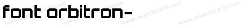 font orbitron字体转换